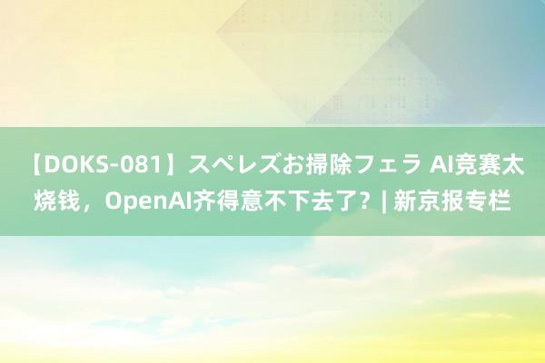 【DOKS-081】スペレズお掃除フェラ AI竞赛太烧钱，OpenAI齐得意不下去了？| 新京报专栏