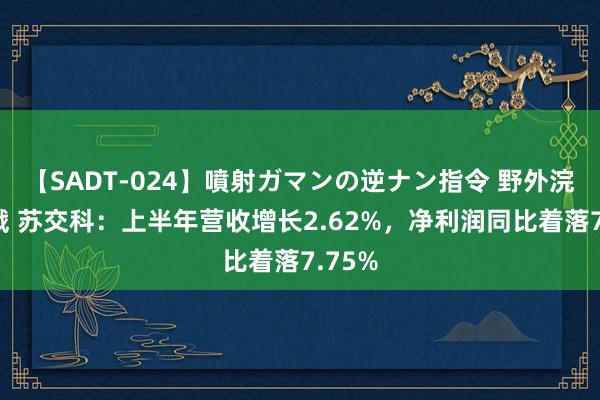 【SADT-024】噴射ガマンの逆ナン指令 野外浣腸悪戯 苏交科：上半年营收增长2.62%，净利润同比着落7.75%