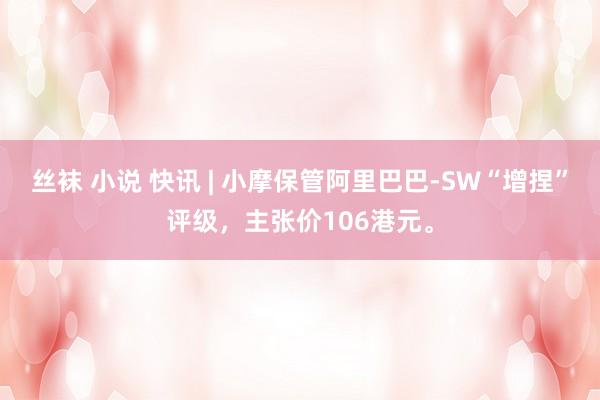 丝袜 小说 快讯 | 小摩保管阿里巴巴-SW“增捏”评级，主张价106港元。