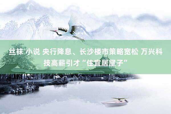 丝袜 小说 央行降息、长沙楼市策略宽松 万兴科技高薪引才“住宜居屋子”