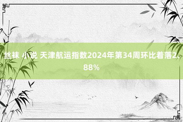 丝袜 小说 天津航运指数2024年第34周环比着落2.88%