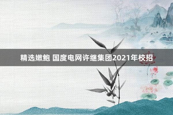 精选嫩鲍 国度电网许继集团2021年校招